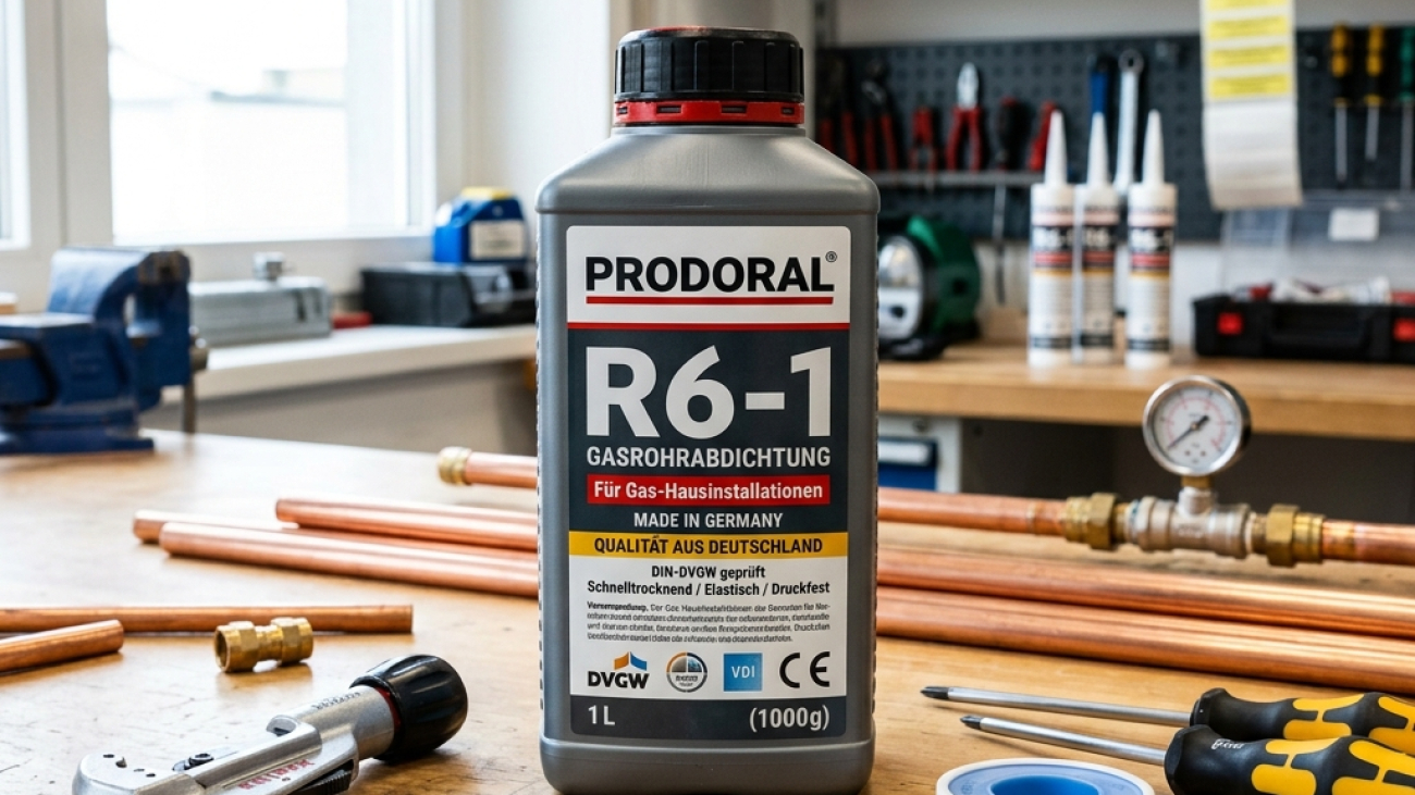 Envase del sellador líquido Prodoral R6-1 de ingeniería alemana para reparación interna de tuberías de gas